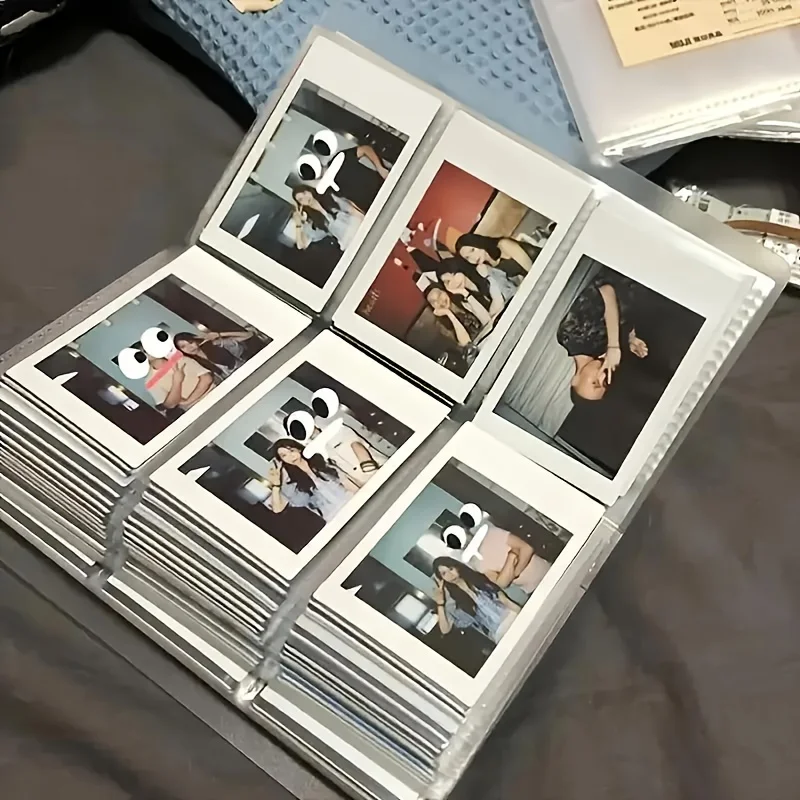 Polaroid Photo Album - 3インチの大容量240枚収納アルバム - 3グリッドデザインの写真オーガナイザー、コレクターズカード用 - 家庭、オフィス、旅行用の収納