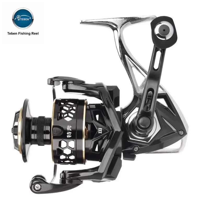 Developing Tank Reel - TEBEN GTS III フルメタル製スピニングリール。遠投性能に優れ、防錆加工が施されており、サーフ、ロック、海水での釣りに適しています。