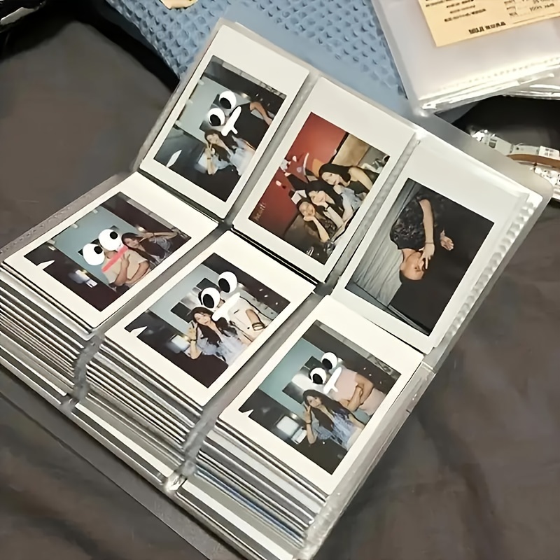 Polaroid Photo Album - 3インチの大容量240枚収納アルバム - 3グリッドデザインのコレクタブルカード用フォトオーガナイザー - 家庭、オフィス、旅行用の収納