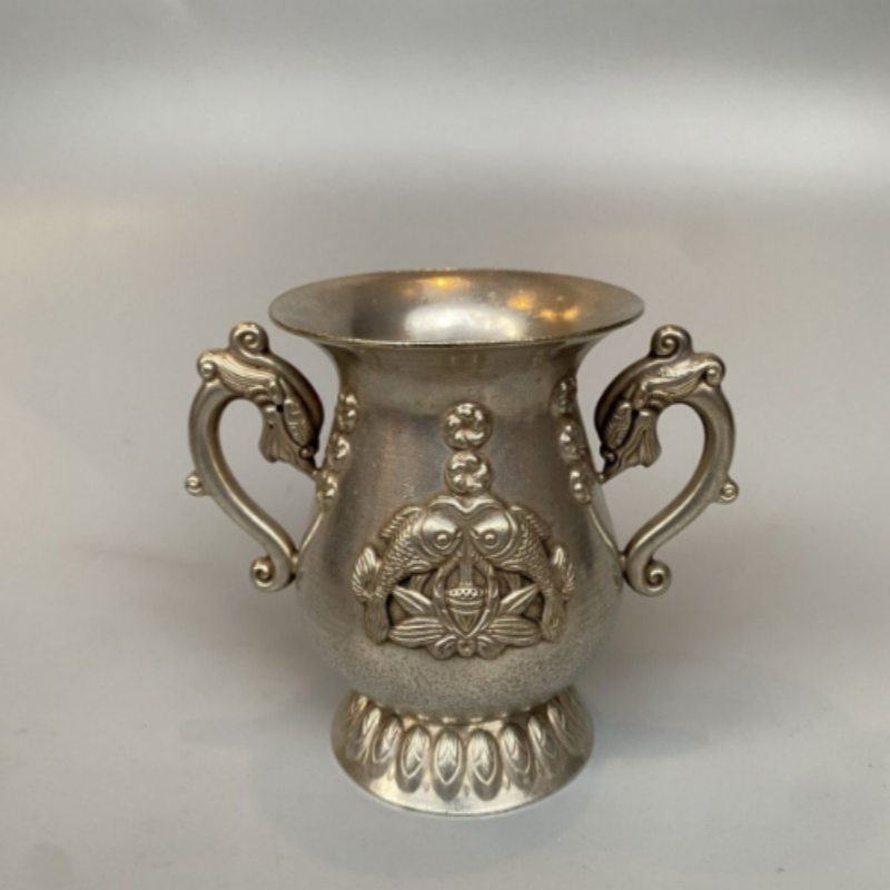 アンティーク調のブロンズ製、両手を持つ魚と蓮の浮き彫りが施さ - Collectible Vintage Wine のレビューと価格
