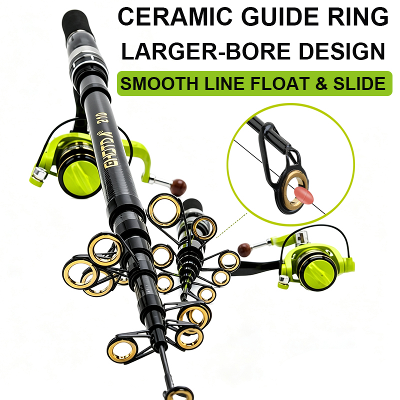 スピニング釣り竿とリールのセット 1.5-2.4m カーボン - Developing Tank Reel のレビューと価格