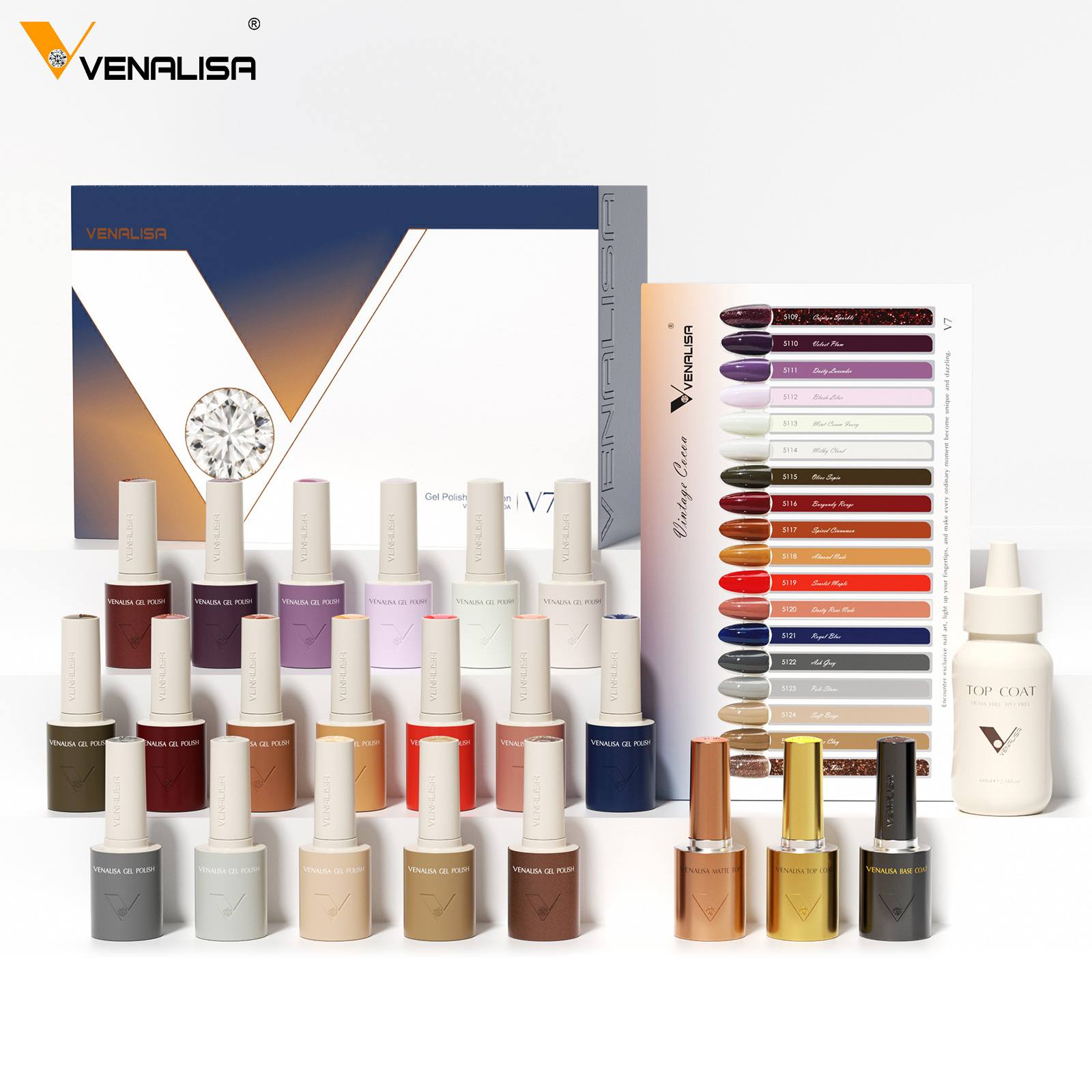 VENALISA V7 ジェルネイルポリッシュ 18色 秋冬 - Collectible Vintage Lamps のレビューと価格
