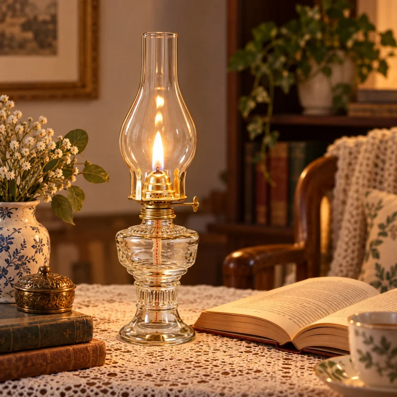 ガラス製のアンティークランプ、オイルランプ、レトロな装飾照明 - Collectible Vintage Lamps のレビューと価格