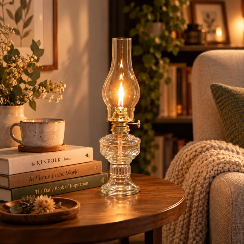ゴシック調のアンティークオイルランプ、レトロなガラス製ランタ - Collectible Vintage Lamps のレビューと価格