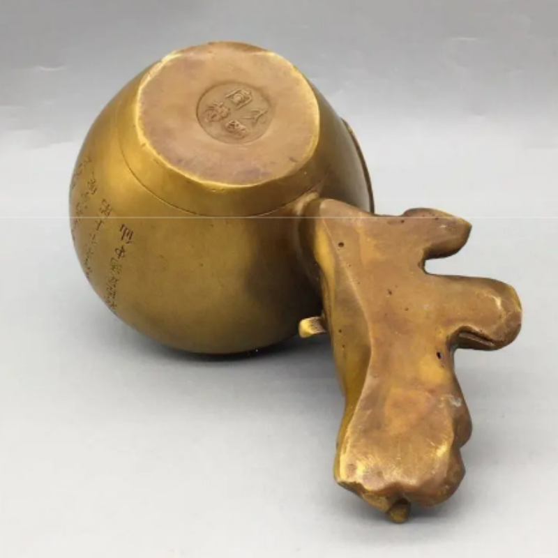アンティーク真鍮製の李白「酔仙」像 - 真鍮製の香炉、筆洗、 - Collectible Vintage Wine のレビューと価格