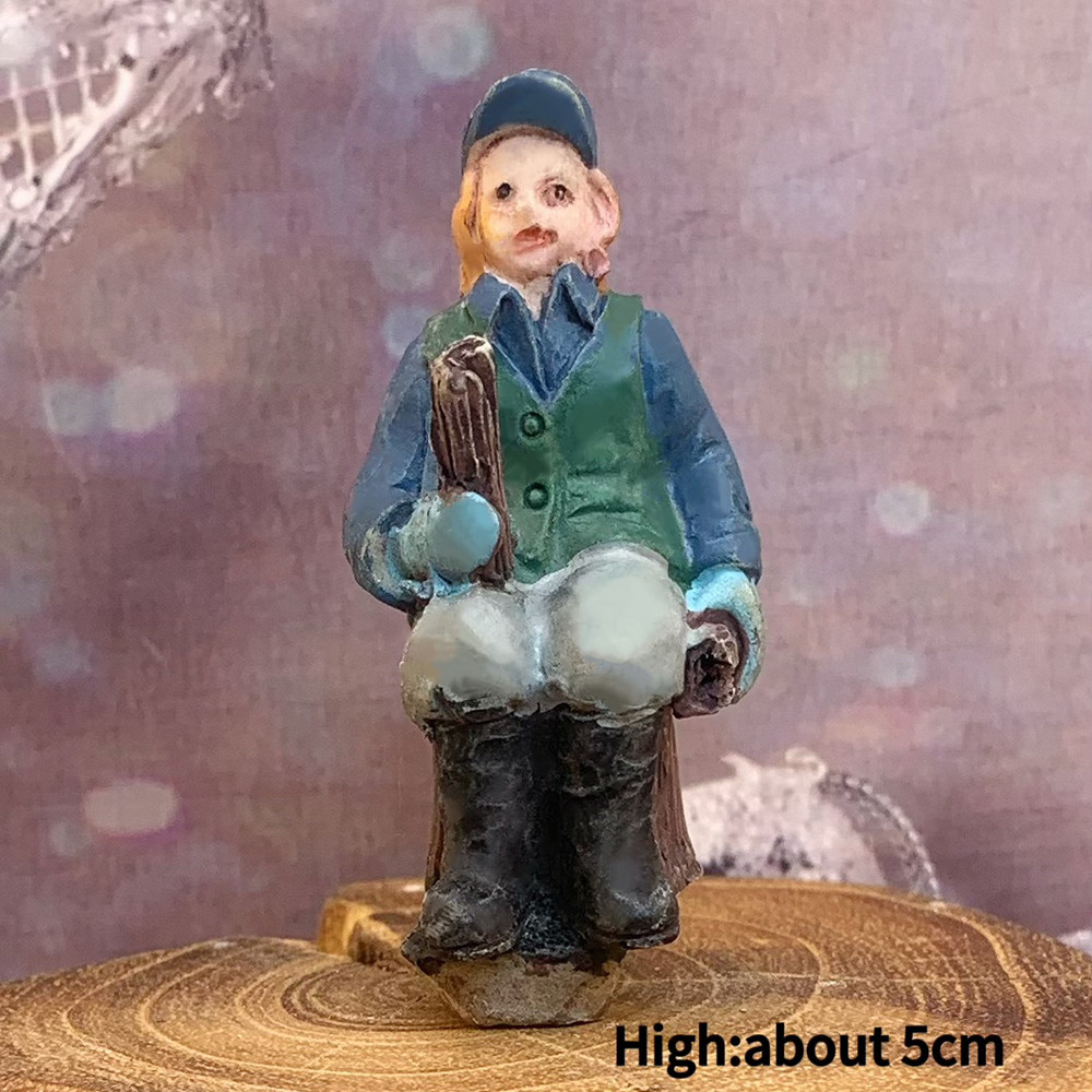 ヴィンテージ風ビクトリア朝の冬の街並みミニ樹脂製フィギュア、 - Vintage Collectible Ornaments のレビューと価格