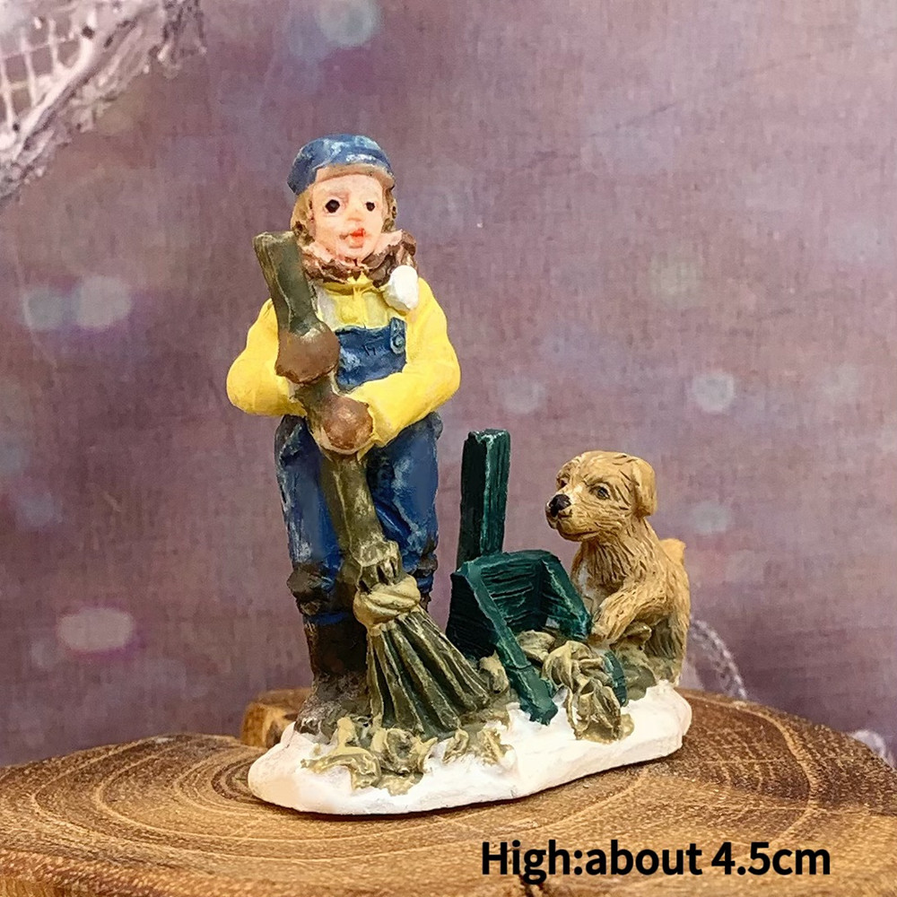 ヴィンテージ風ビクトリア朝の冬の街並みミニ樹脂製フィギュア、 - Vintage Collectible Ornaments のレビューと価格