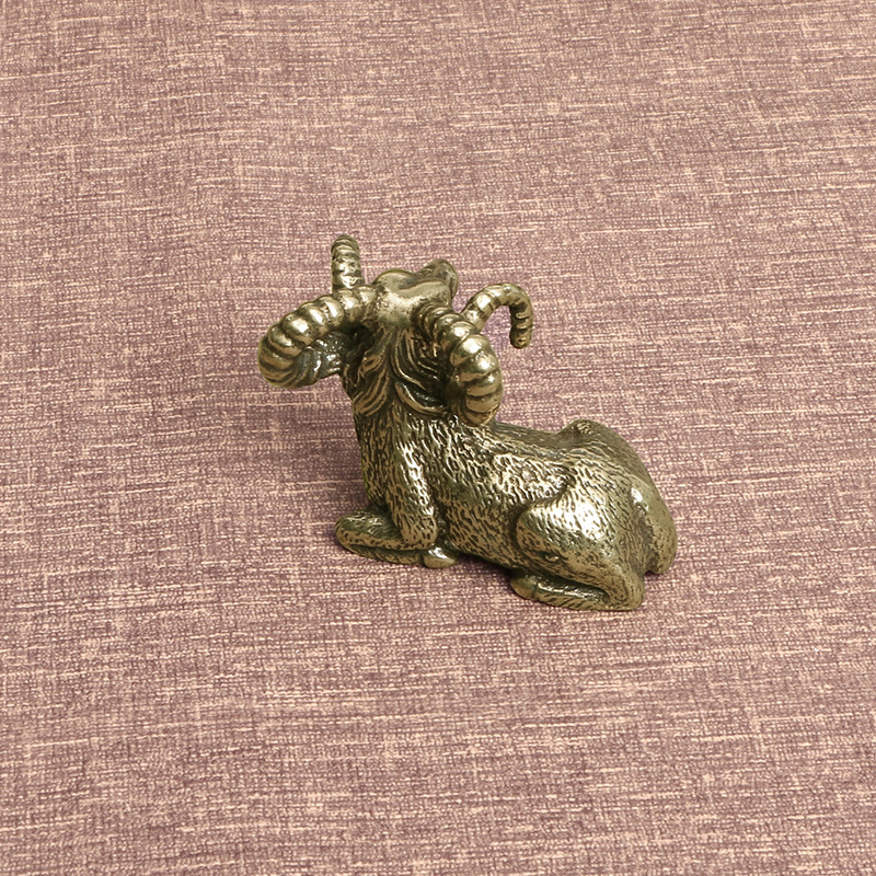 ソリッドヴィンテージブロンズ製ツイストホーンアンテロープフィ - Vintage Collectible Ornaments のレビューと価格
