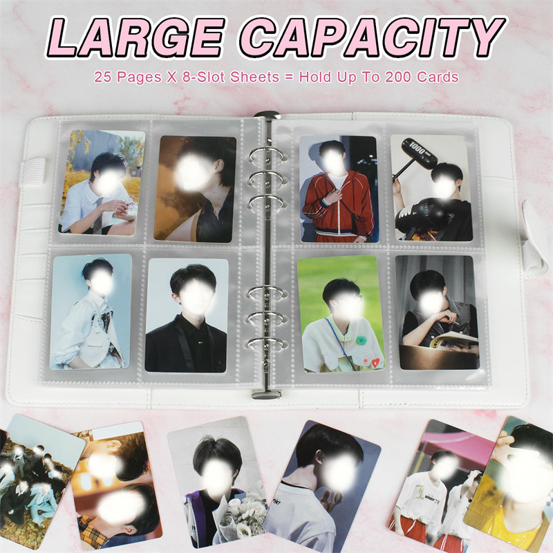 25枚入り（4グリッド）フォトカードA5バインダー KPOP - Polaroid Photo Album のレビューと価格