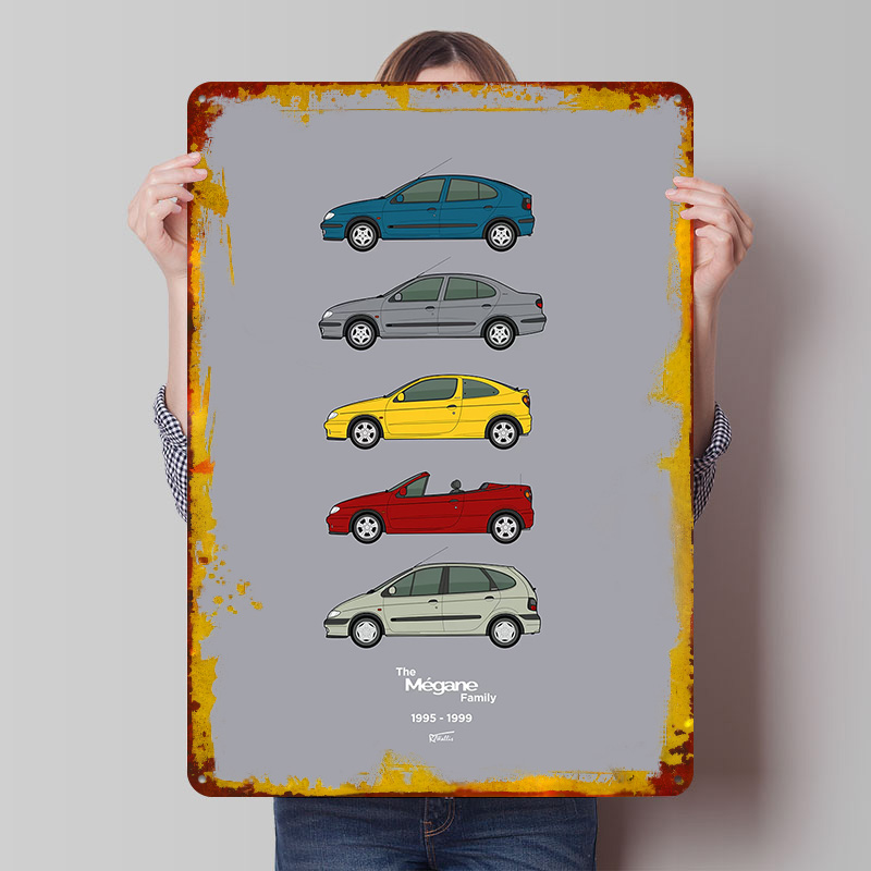 スポーツカーメガーヌコレクション 1995-1999 プリン - Vintage Collectible Posters のレビューと価格