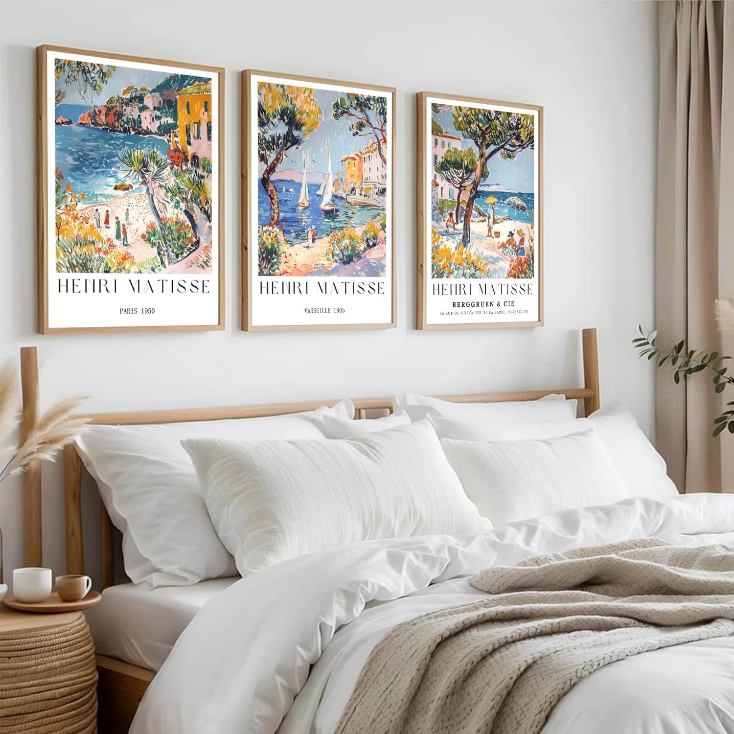 3 ピース/セットのヴィンテージビーチトラベルウォールアート - Vintage Collectible Posters のレビューと価格