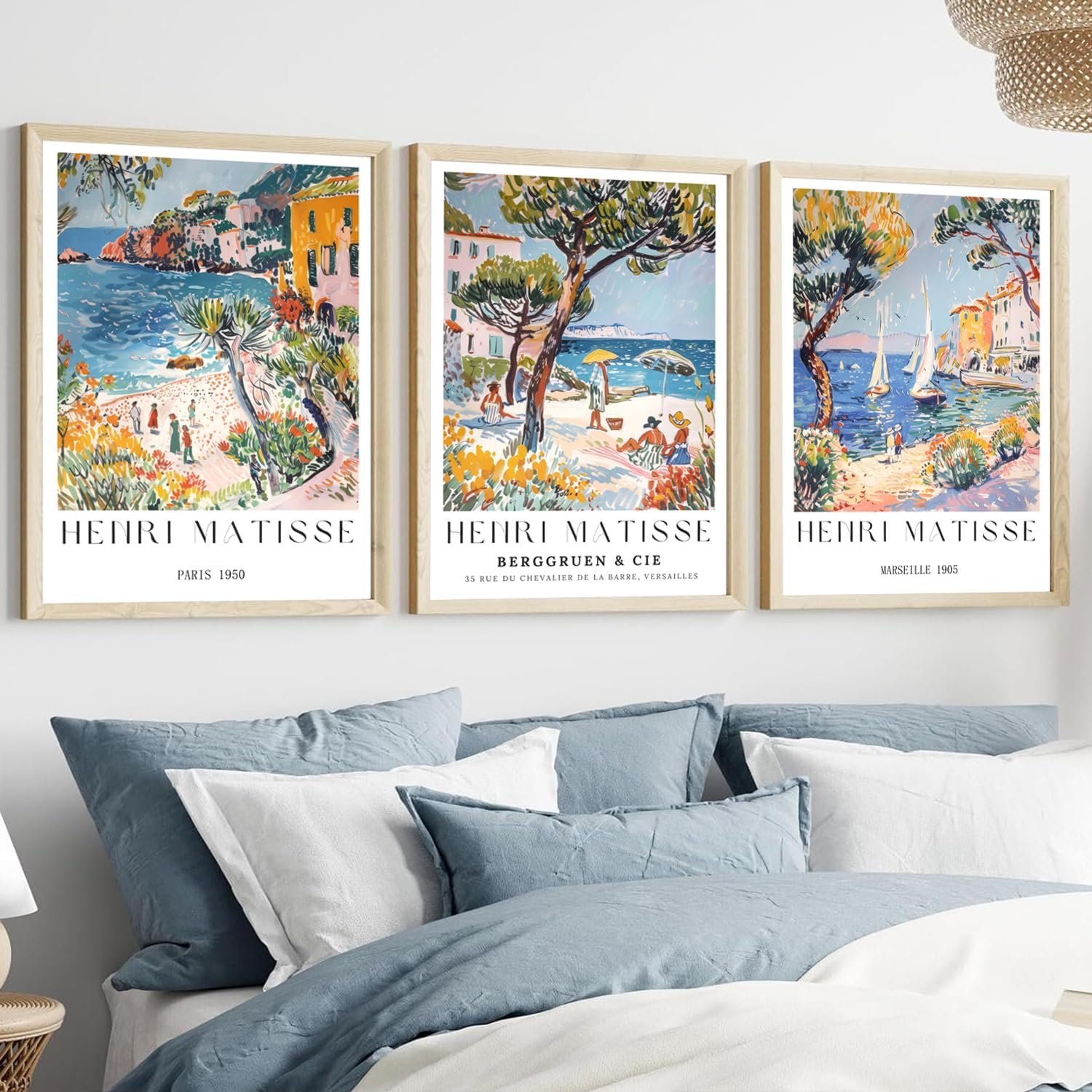 3 ピース/セットのヴィンテージビーチトラベルウォールアート - Vintage Collectible Posters のレビューと価格